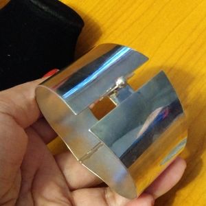 Sterling silver large bracelet 2.25 inches wide